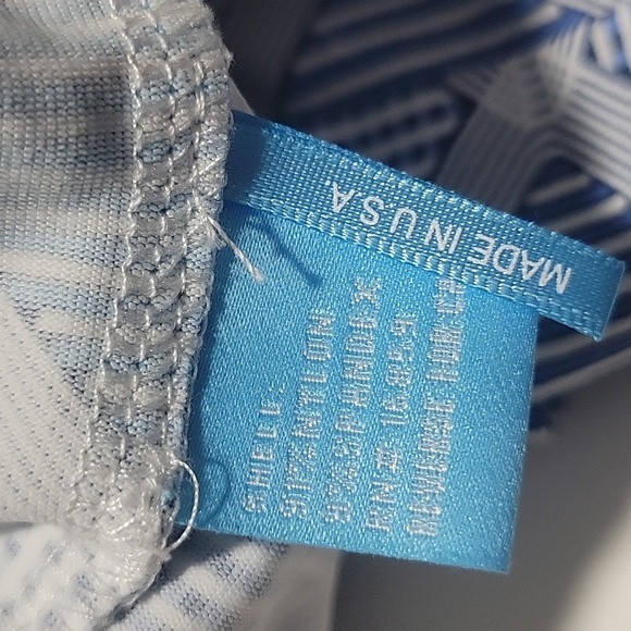 J. McLaughlin Blue Geometric Straight Leg Leggings L - Picture 9 of 13